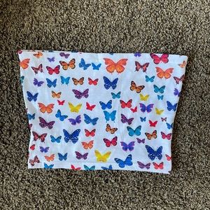 Butterfly Tube Top